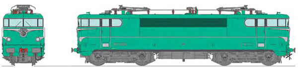 REE Modeles MB-140SAC - French Electric Locomotive Class BB 16005 original green liveral model, STRASBOURG depot Era III - 